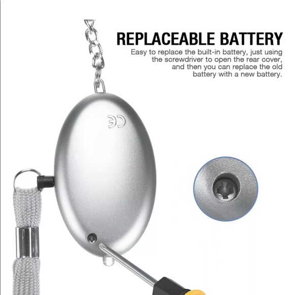 Personal KeyChain Alarm With LED Light - Picture 5 of 13